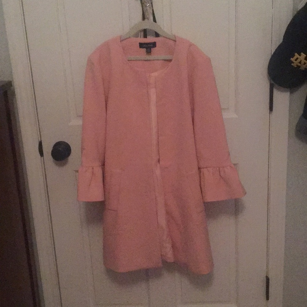 Anthropologie pink jacket (petite small)
